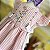 Vestido Infantil Artesanal Bordado a mão Listras Rosa - Imagem 5