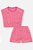 Conjunto Blusa e Short Rosa Strass Cinti - Imagem 3