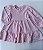 Vestido Manga Longa Rosa Plie Strass Cinti - Imagem 3