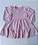 Vestido Manga Longa Rosa Plie Strass Cinti - Imagem 2
