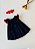 Vestido Bebê Artesanal Casinha de Abelha Azul Marinho | Bordado Delicado à Mão | Clássico, Elegante e Confortável - Imagem 6