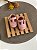 Sapatinho Baby Boneca Rosa com Dourado - Imagem 1