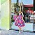 Vestido Infantil Xadrez Colorido Menina 4 a 14 Anos Rodado com Ajuste nos Ombros e Amarração nas Costas - Imagem 4