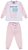 Conjunto Pijama Love Rosa Que Brilha no Escuro - Imagem 1