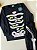 Conjunto Pijama Esqueleto  Preto Brilha No Escuro Preto - Imagem 8
