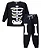Conjunto Pijama Esqueleto  Preto Brilha No Escuro Preto - Imagem 1