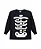 Conjunto Pijama Esqueleto  Preto Brilha No Escuro Preto - Imagem 5