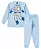 Conjunto Pijama Space Azul Brilha no Escuro - Imagem 1