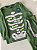 Conjunto Pijama Esqueleto Brilha No Escuro Verde - Imagem 2
