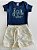 Conjunto Camiseta Marinho e Bermuda com Off Divertto - Imagem 2