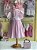 Vestido Infantil Artesanal Bordado a mão Rosa Flores - Imagem 3