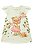 Vestido Fresh Bege Ursa Flora Infanti - Imagem 1