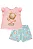 Conjunto Bata e Short Fresh Bolhas Rosa - Imagem 2
