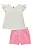 Conjunto Bata e Short Rosa Infanti - Imagem 2