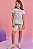 Conjunto Blusa e Short Biker Branco Infanti - Imagem 1