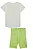 Conjunto Blusa e Short Biker Verde Claro Infanti - Imagem 2