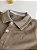 Camiseta Gola Polo Casual Slim Marrom Ogochi - Imagem 4