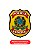 PATCH EMBORRACHADO BRASÃO POLICIA FEDERAL COLORIDO - Imagem 1