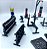 Academia completo com todos acessórios - Miniatura - Imagem 2