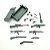 Kit armas em miniaturas - Imagem 8