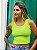 Cropped Nana Costa Regata Canelada Verde Neon - Imagem 1