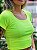 Cropped Nana Costa Canelado Verde Neon - Imagem 2
