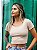 Cropped Nana Costa Canelado Nude - Imagem 1
