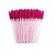 Escovinha Descartável Para Cílios e Sobrancelhas Rosa Com Gliter - 50 Unidades - Imagem 1