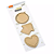 Bloco Smart Notes Tokens Estrela/Flor/Coração Kraft 70x70 mm com 03 Blocos de 25 Folhas - Brw - Imagem 1