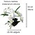 Arranjo orquídeas brancas, vaso incolor trabalhado 50x25 - Imagem 3