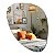 Espelho Orgânico Decorativo De Parede Para Sala De Estar 58 X 50 Cm Modelo Bl0005 - Imagem 1