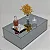 Mesa De Centro para Sala de Estar  Espelhada 100x60x30 Fume - Imagem 3