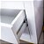 Mesa de Cabeceira de Vidro Branco com Pé Dourado 2 gavetas e Puxador Dourado 60x35x60 - Imagem 9