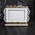 Porta Retrato Branco com Dourado foto 10cmx15cm Personalizado no nome do Casal e Data - Imagem 5