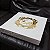 1 Caixa para Álbum de Casamento Premium Branca com Brasão em Acrílico Dourado - tamanho 36,4cm x 36,4cm x 5,5cm Personalizada - Imagem 7