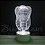 Abajur Luminária de Led sem Fio com Acrílico Grosso Iluminado - Dente/ Dentista 3 D - Veja opções de Tamanho no Anúncio - Imagem 2