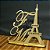 Topo De Bolo Torre Eiffel Paris com 14cm (maior lado da peça) - Cor à Escolher - Imagem 1