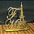 Topo De Bolo Torre Eiffel Paris com 14cm (maior lado da peça) - Cor à Escolher - Imagem 5