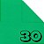Papel de Origami 15x15cm Liso Dupla Face Verde Escuro AC11Y5-5 (30 Fls) - Imagem 1