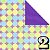 Papel P/ Origami 15x15cm Dupla-Face Dropped Patterns (CP07K202) (20fls) - Imagem 2