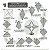 Papel para Origami 5x5cm Fluorescent Shine Crane Folding ED10K2 - Imagem 8