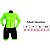 Macaquinho ciclismo bike manga longa feminino forro gel - Verde Neon - Imagem 9
