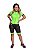 Macaquinho ciclismo bike manga curta feminino forro gel - VERDE NEON - Imagem 2