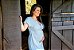 Vestido Gestante Azul Bebê - Imagem 1