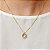 Conjunto Gota Rosa  Banhado a Ouro 18k - Imagem 4