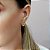 Conjunto Gota Rosa  Banhado a Ouro 18k - Imagem 3