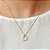 Conjunto Gota Cristal  Banhado a Ouro 18k - Imagem 2