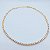 Choker Riviera  Zircônias com Elos modelo quadrado Banhada a ouro18K - Imagem 1