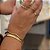 Bracelete Ondulado Minimalista Liso Banhado em Ouro - Imagem 1