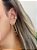 Brinco Piercing Fake Cravejado Zirconias Folheado em Ouro - Imagem 4